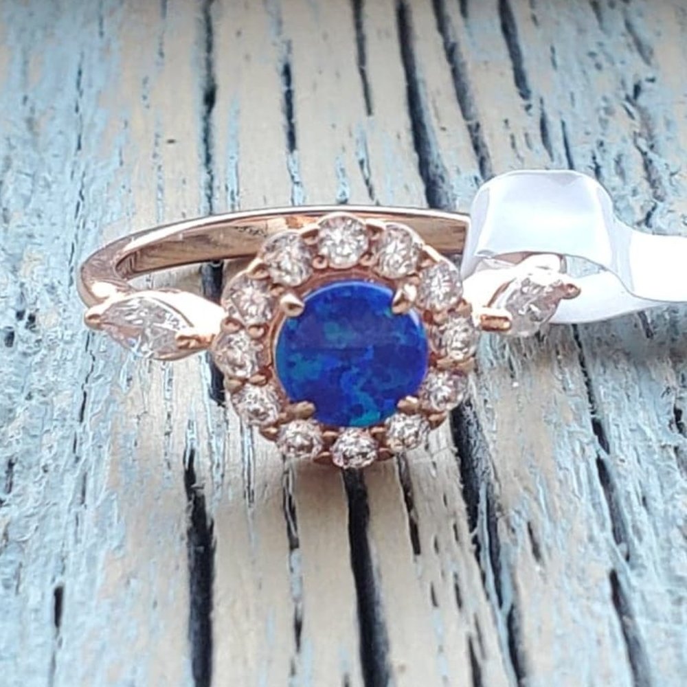 Ocean Blue Fire Opal